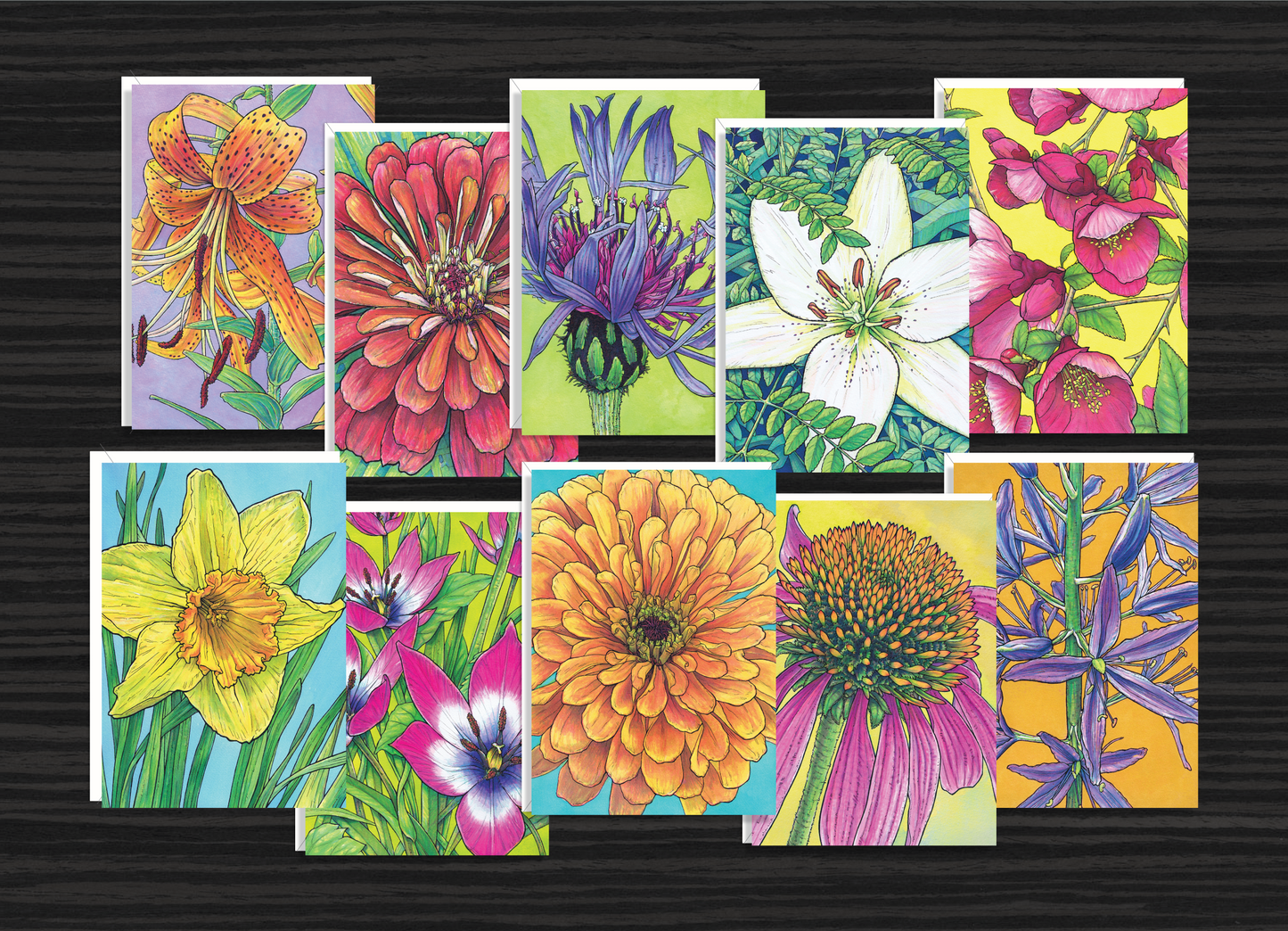 GREETING CARD SET – ALL FLOWERS (SERIES 1 and 2)