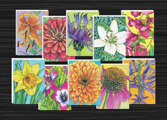 GREETING CARD SET – ALL FLOWERS (SERIES 1 and 2)