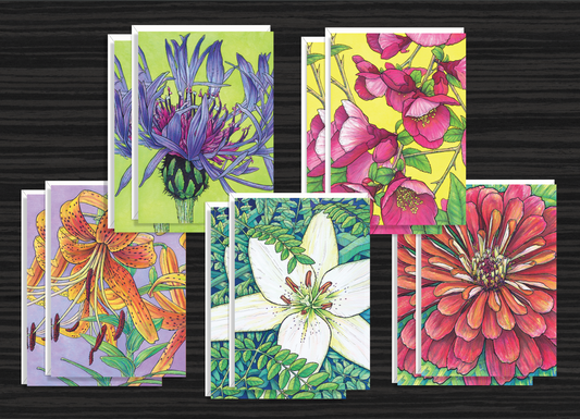 GREETING CARD SET – FLOWERS (SERIES 1)