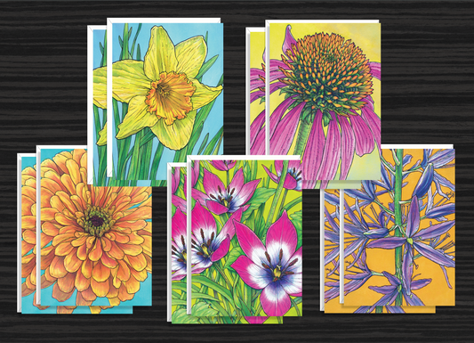 GREETING CARD SET – FLOWERS (SERIES 2)